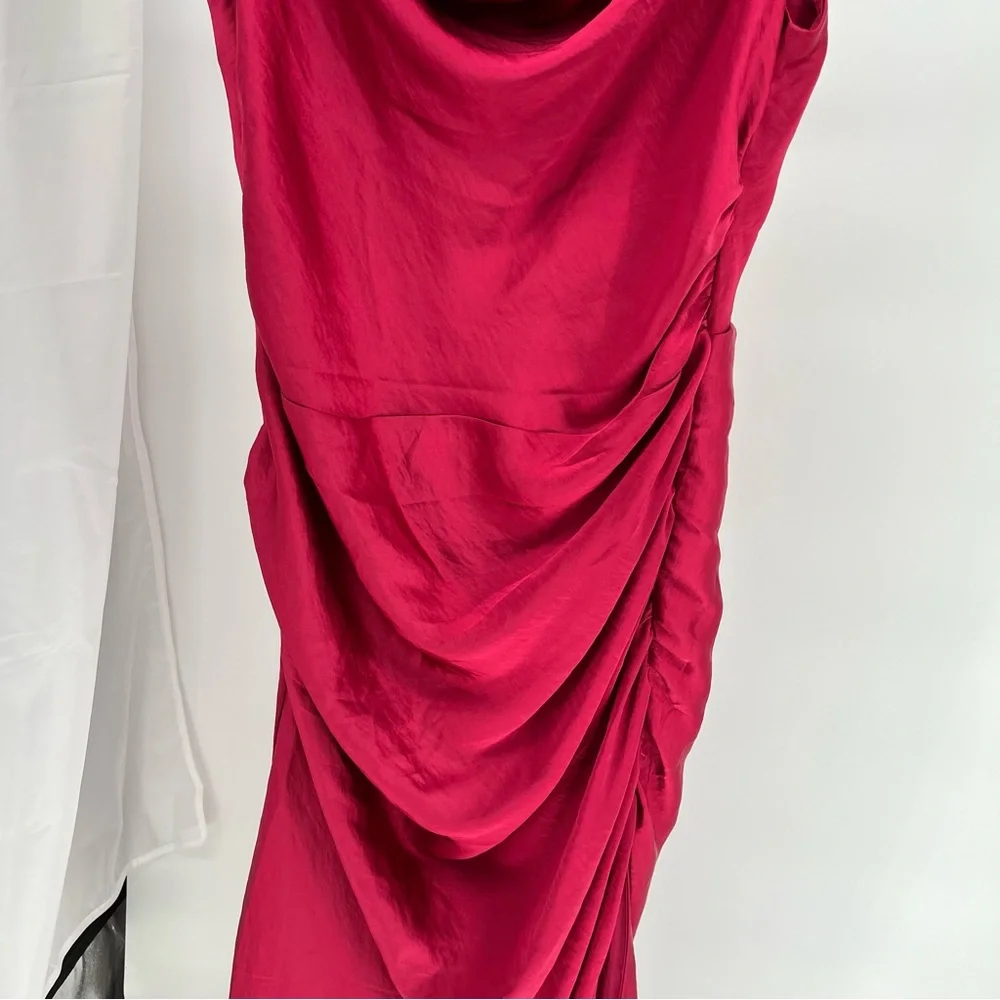 Abercrombie & Fitch NEW Cowl Neck Maxi Dress Size XLTall Ruched Side